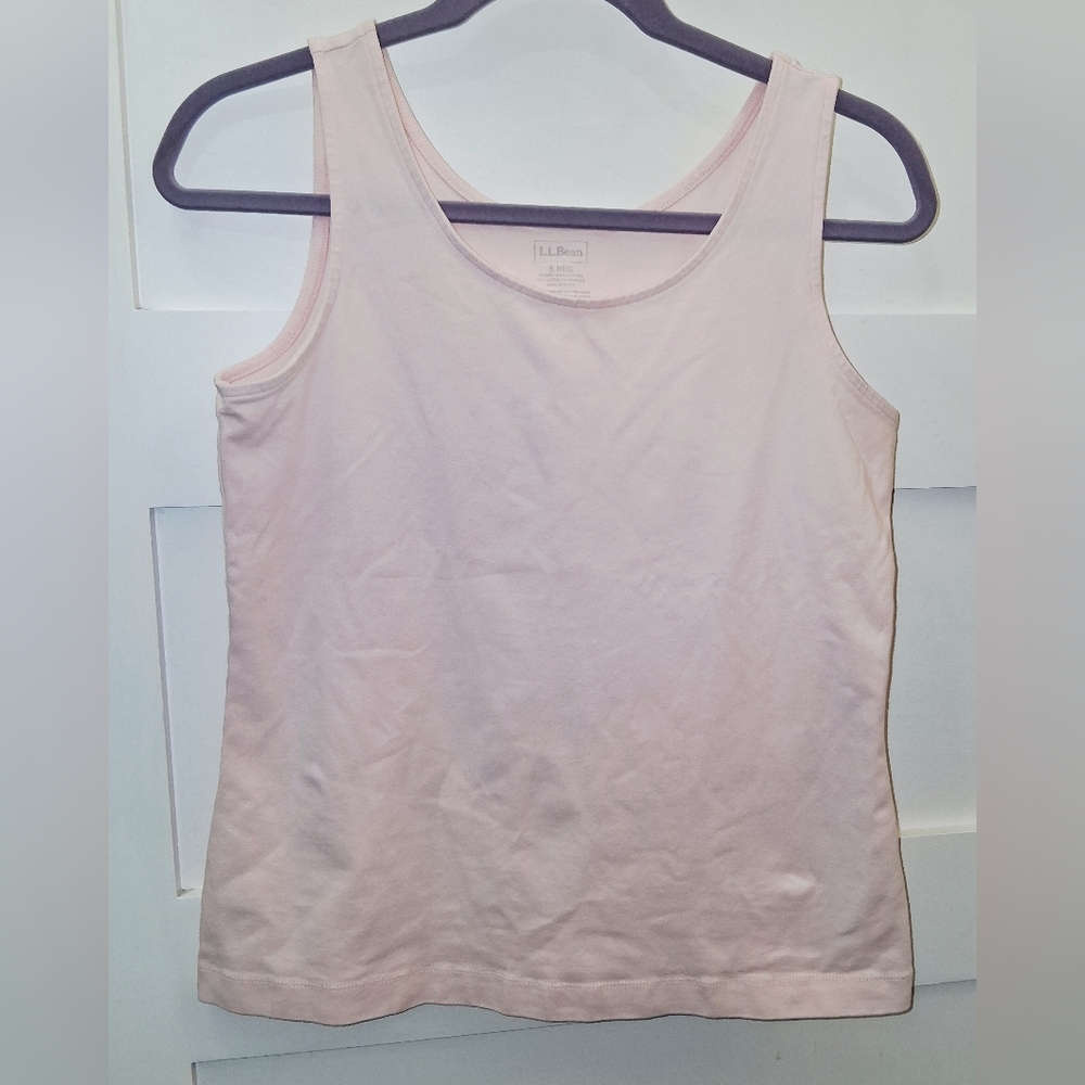LL Bean Layering Tank Small Regular Baby Pink